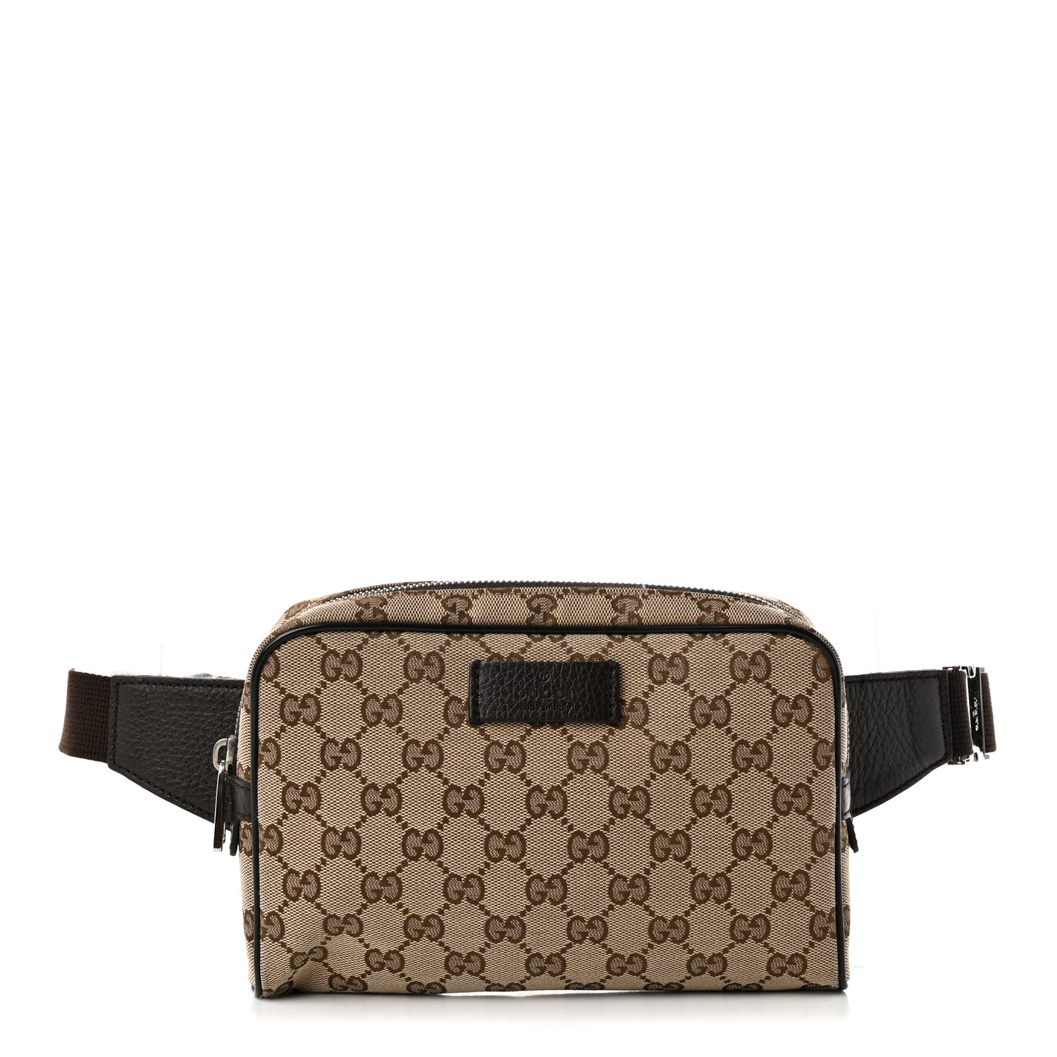Gucci Monogram Belt Bag Dark Brown 1 of 10
