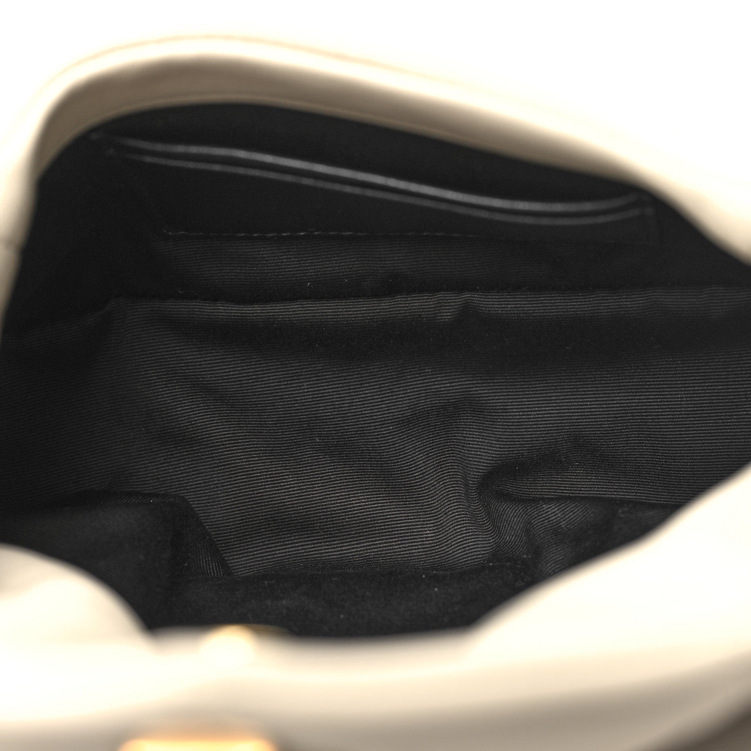 Saint Laurent Lambskin Quilted Toy Loulou Puffer Monogram Chain Satchel Crema Soft 5 of 11