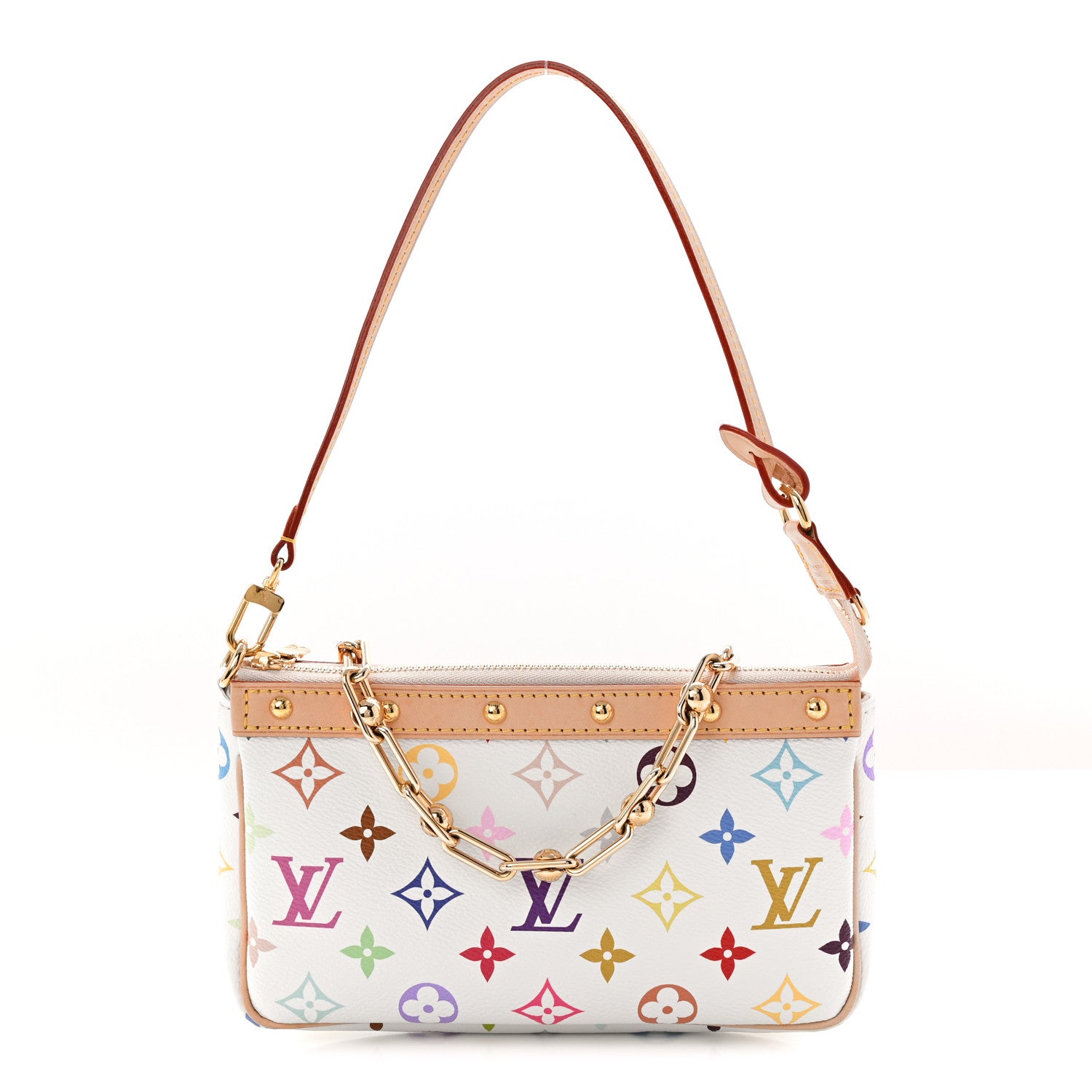 Louis Vuitton LV X TM Monogram Multicolor Pochette Accessories White 1 of 11