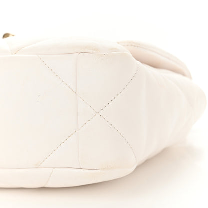 Chanel Lambskin Quilted Medium Chanel 19 Flap White 10 of 12