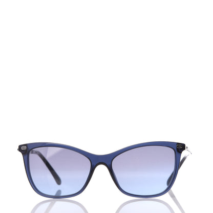 Chanel CC Cat Eye Sunglasses 5437-Q Dark Blue 2 of 8