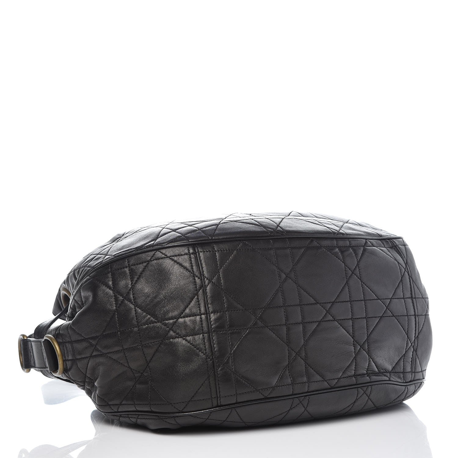 Christian Dior Lambskin Cannage Flap Shoulder Bag Black 4 of 7