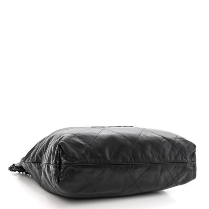 Chanel Shiny Calfskin Quilted Chanel 22 So Black 5 of 11