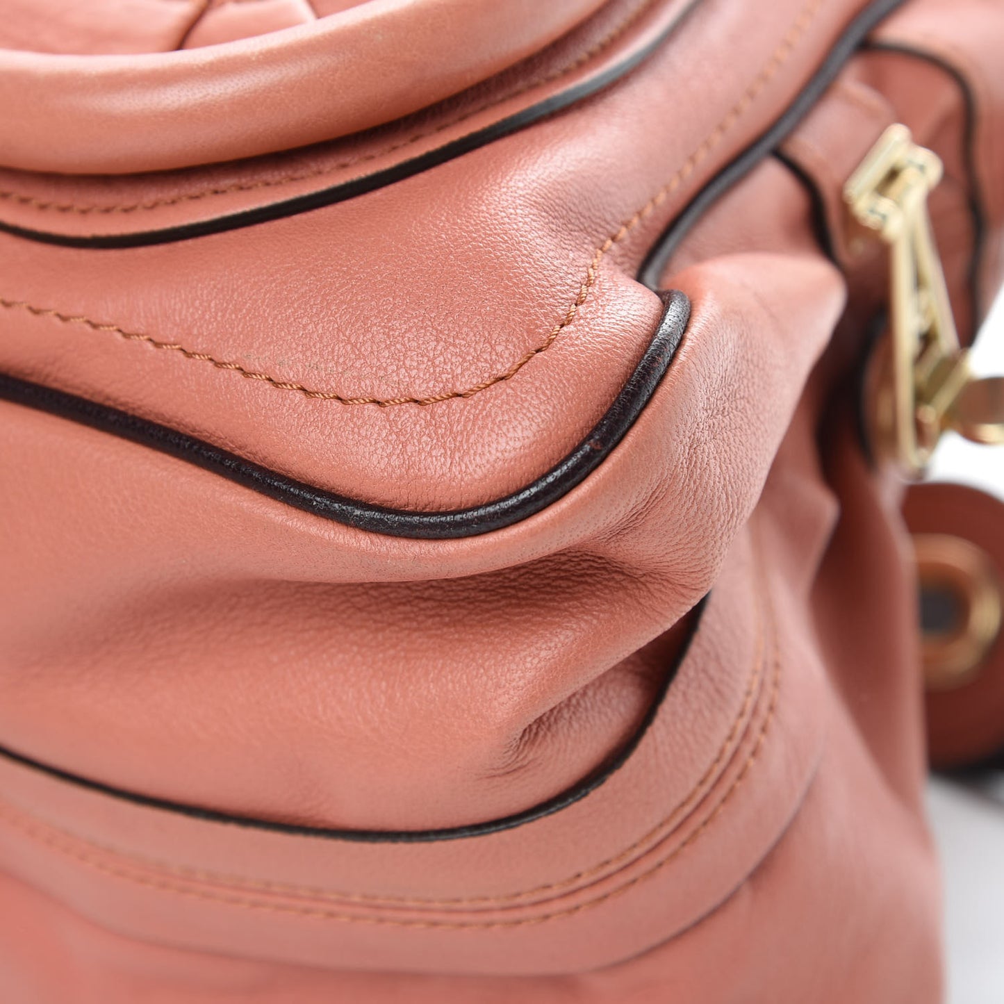 Calfskin Medium Military Paraty Peach Pink
