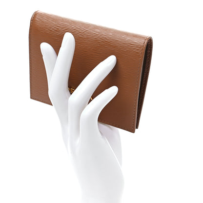 Prada Vitello Move Bi-Fold Card Holder Wallet Caramel 2 of 7