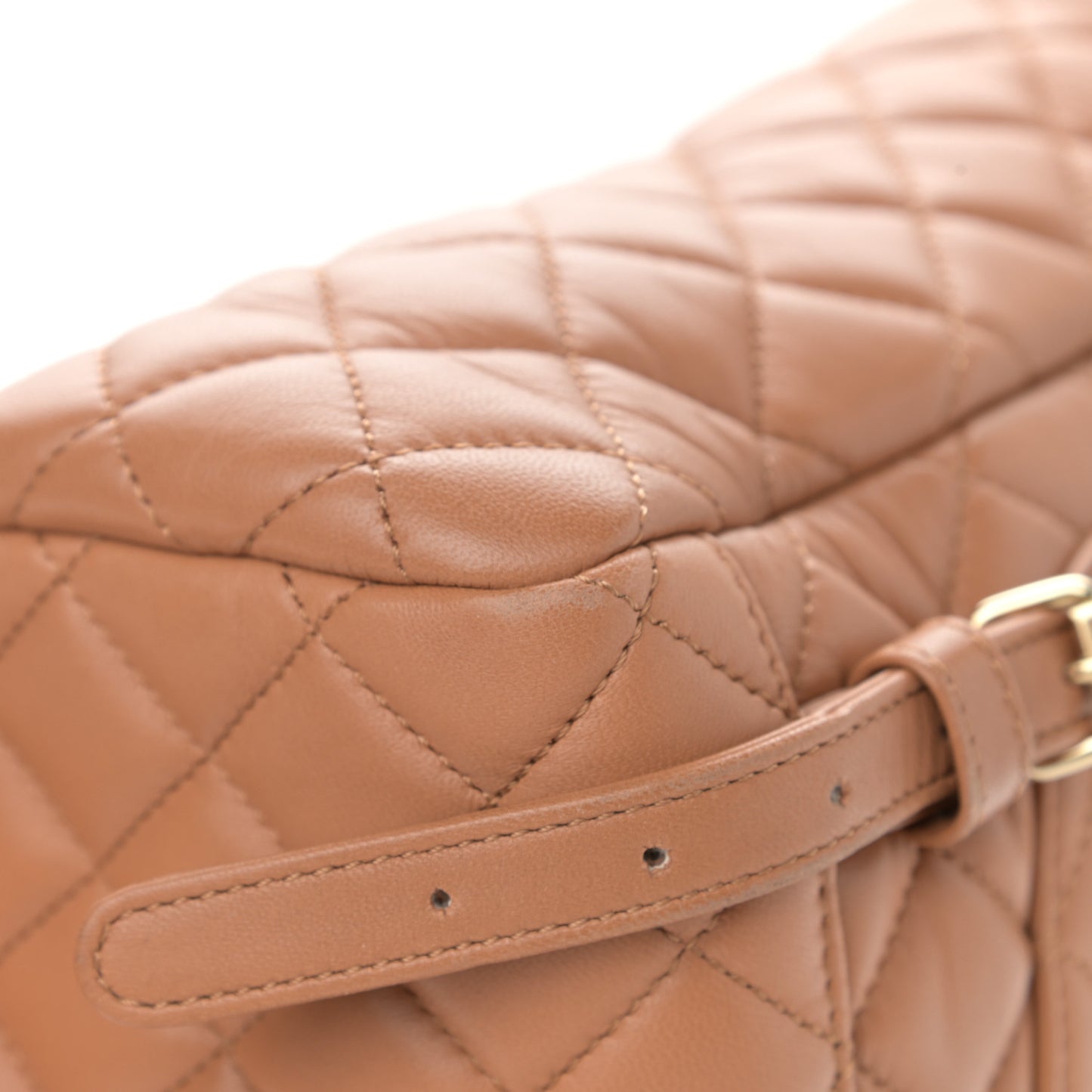 Lambskin Quilted Small Urban Spirit Backpack Brown
