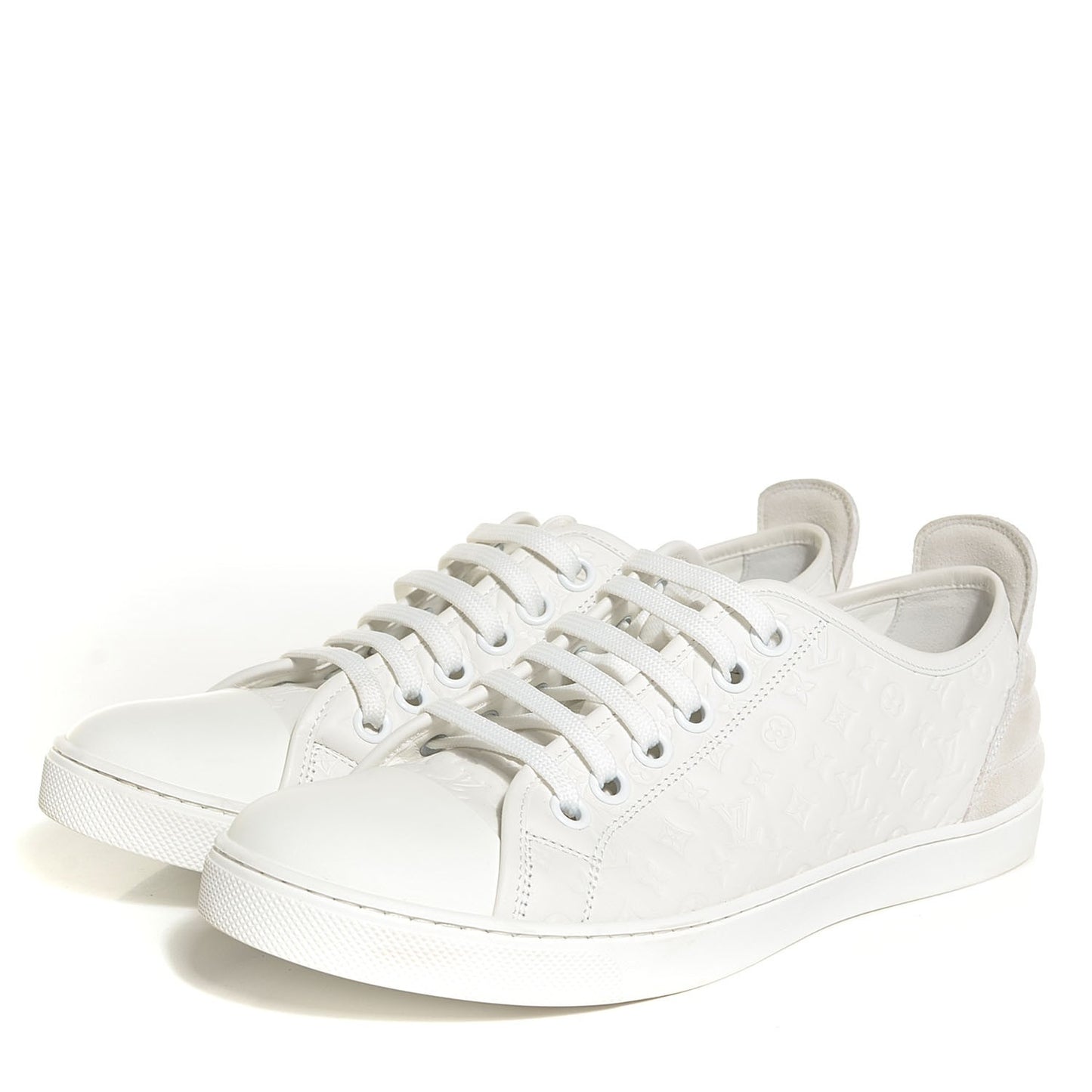 Calf Monogram Punchy Sneaker 39.5 8.5 White