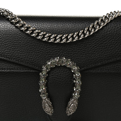 Gucci Pebbled Calfskin Small Dionysus Shoulder Bag Black 10 of 12