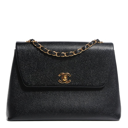 Chanel Caviar Flap Shoulder Bag Black 1 of 7
