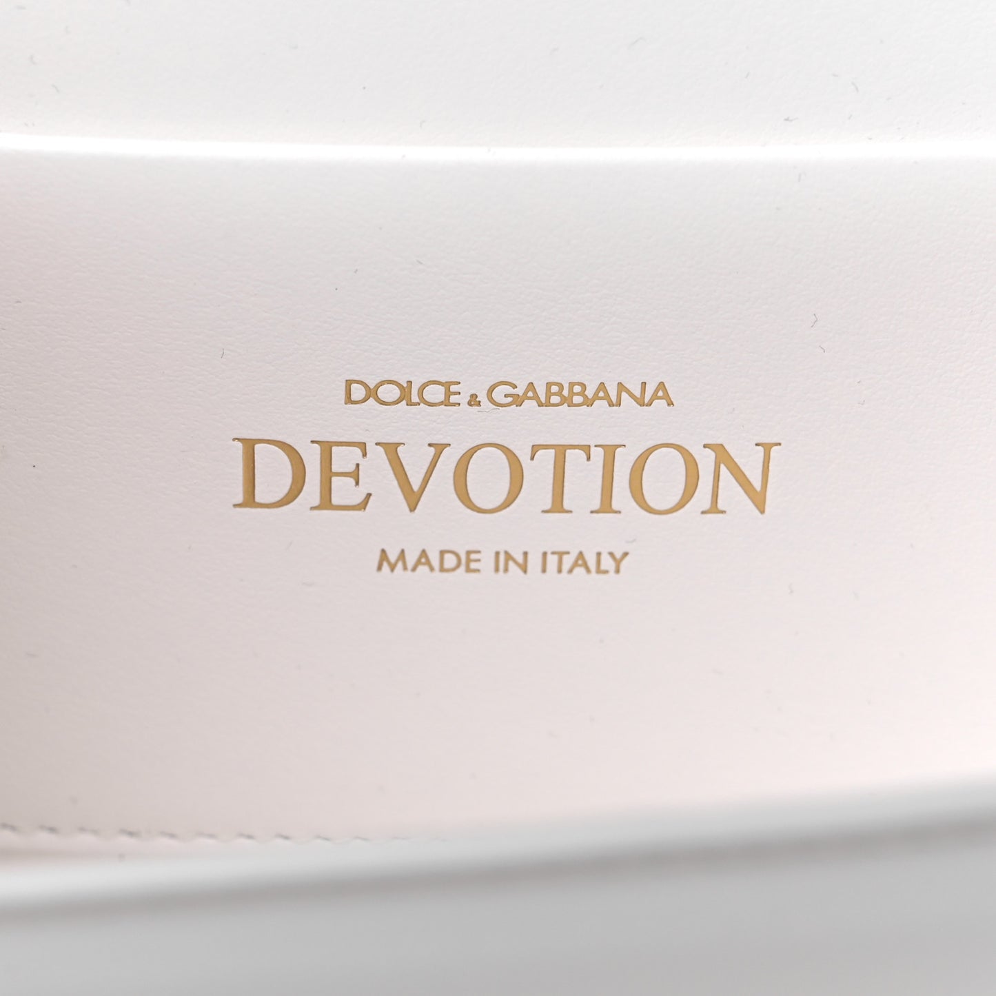 DOLCE & GABBANA Smooth Calfskin Small Devotion Envelope Top Handle Bag White