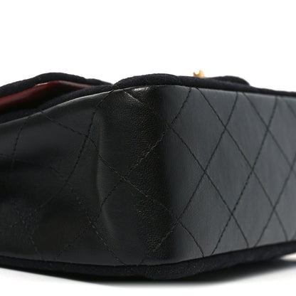 Chanel Felt Quilted Paris-Hamburg Charms Mini Rectangular Flap Black 9 of 11