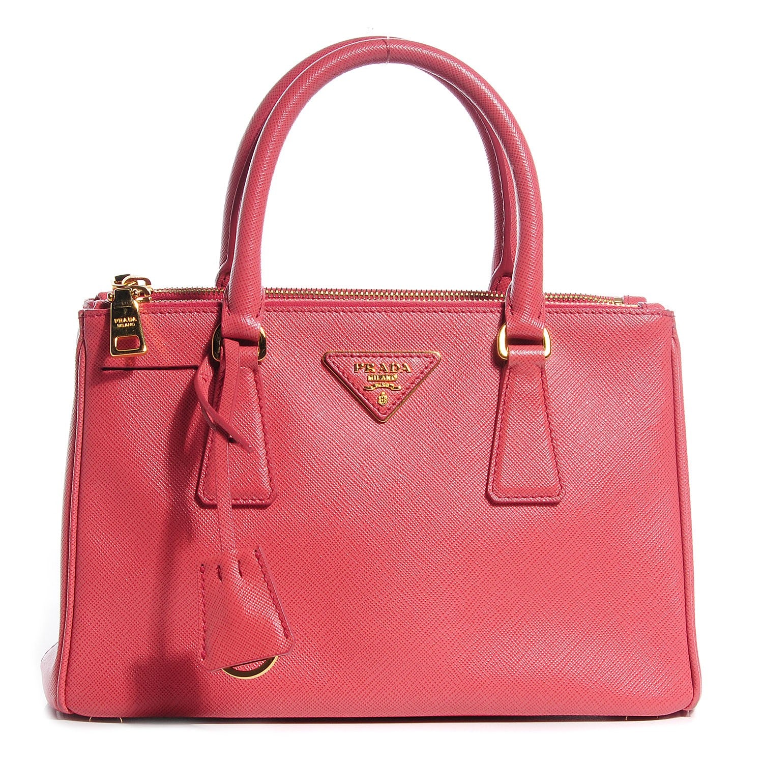 Prada Saffiano Lux Mini Double Zip Tote Tamaris 1 of 9
