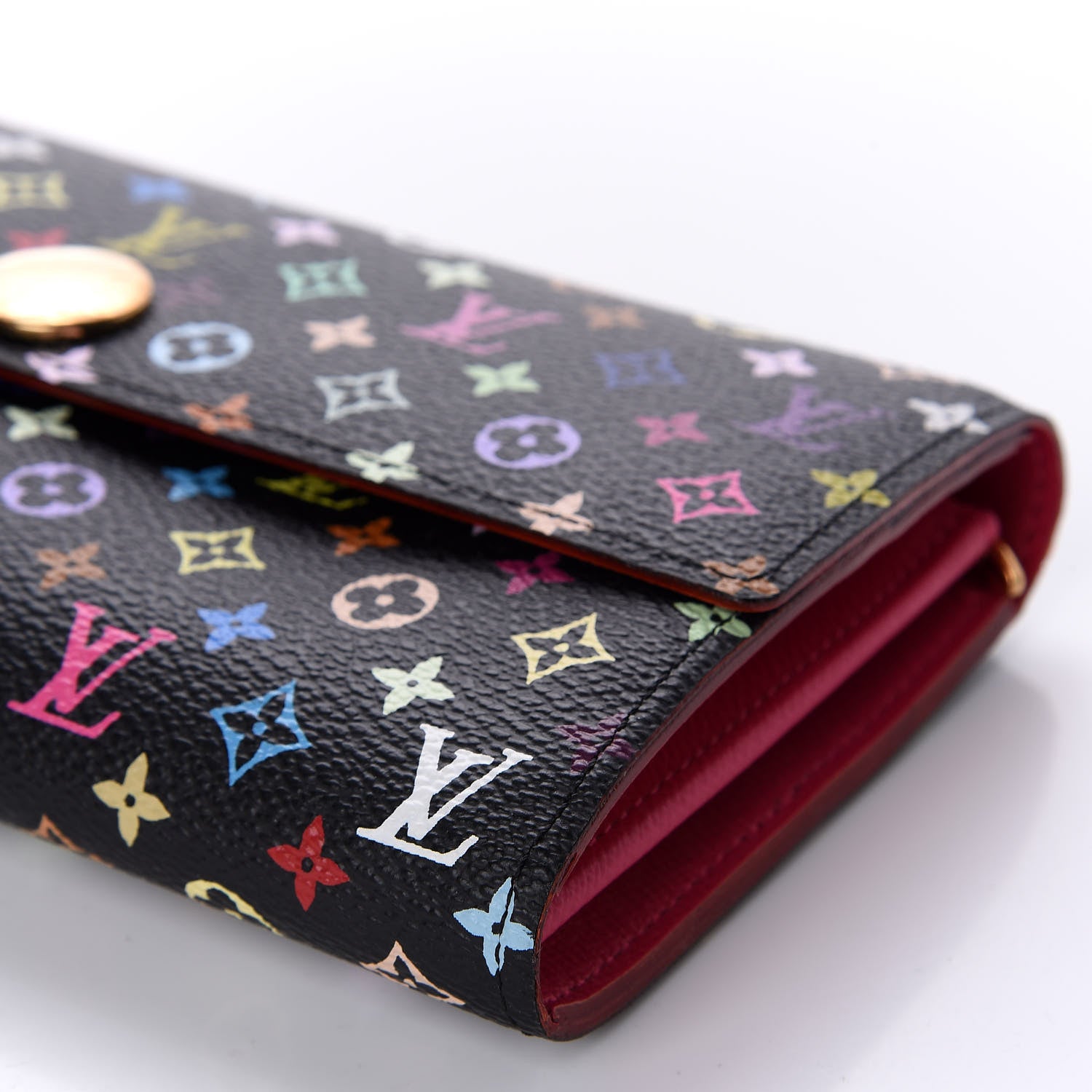 Louis Vuitton Monogram Multicolor Sarah Wallet Black Grenade 7 of 10