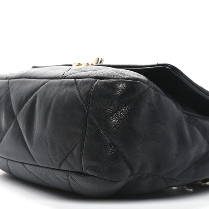 Chanel Lambskin Quilted Medium Chanel 19 Flap Black 10 of 10