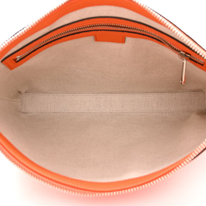 Gucci Piuma Calfskin Jumbo GG Embossed Medium Wristlet Messenger Bag Orange 5 of 10