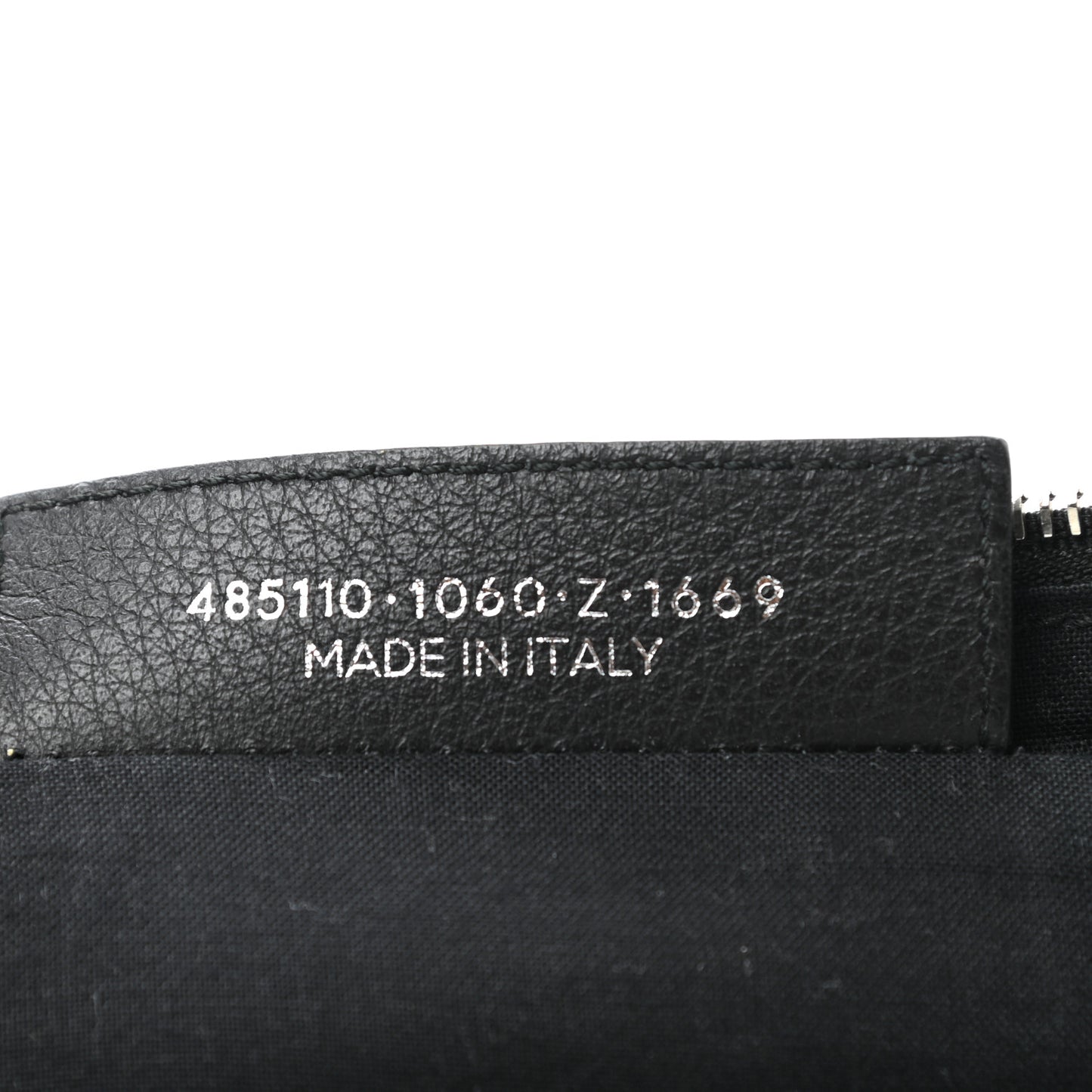 Calfskin Logo Everyday Second Bag Black White