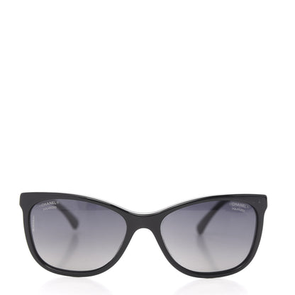 Chanel Cat Eye Chain Polarized Sunglasses 5260-Q Black 2 of 7
