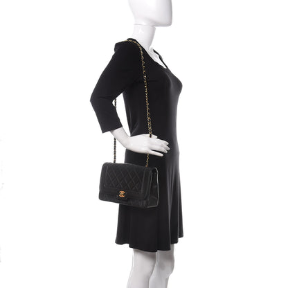 Chanel Lambskin Quilted Medium Single Flap Black 2 of 10