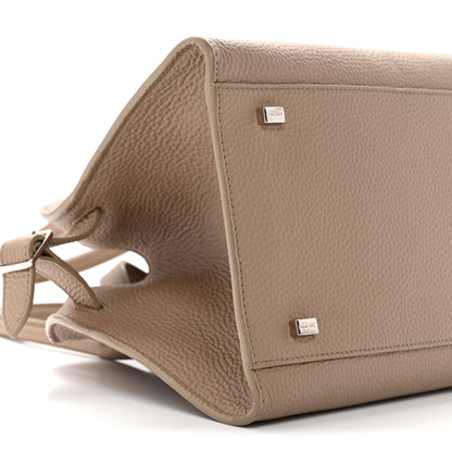 The Row Grained Calfskin Soft Margaux 10 Bag Dark Taupe 8 of 12