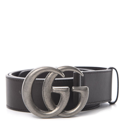 Gucci Moon Calfskin Nickel Double G 40mm Belt 80 32 Dark Cocoa 1 of 5