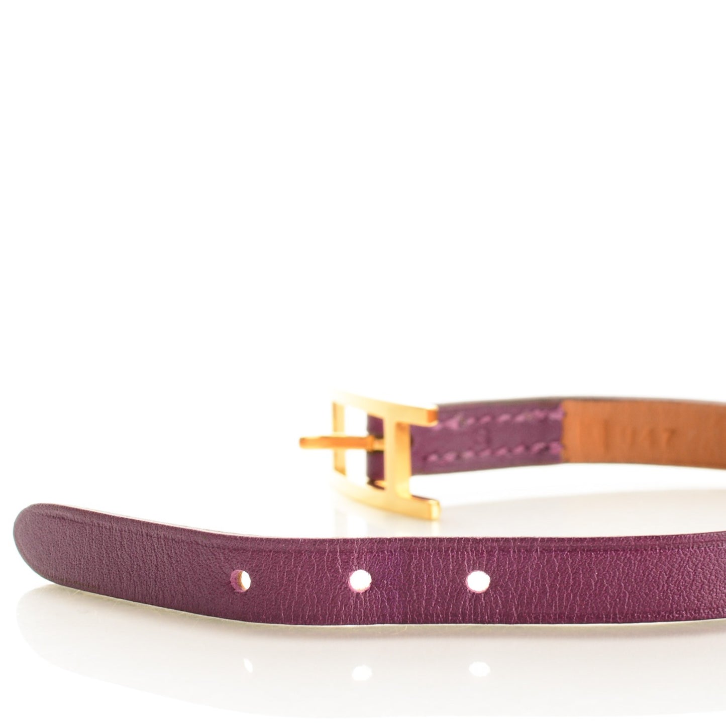 Tadelakt Hapi Simple Tour Bracelet Violet S