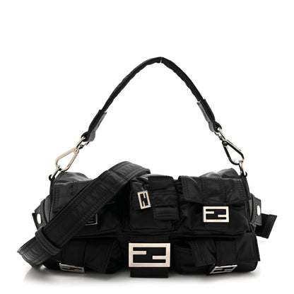 Fendi Econyl Cuoio Romano Multipocket Baguette Black 1 of 9