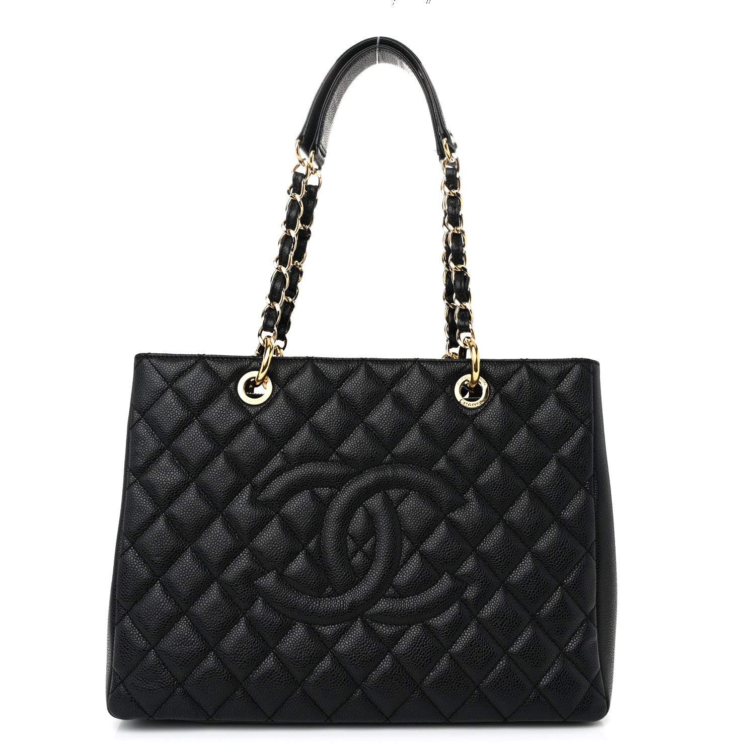 Chanel Caviar Quilted Grand Shopping Tote GST Black 1 of 12