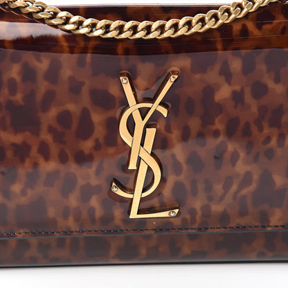 Saint Laurent Patent Small Monogram Kate Satchel Tortoiseshell 8 of 8