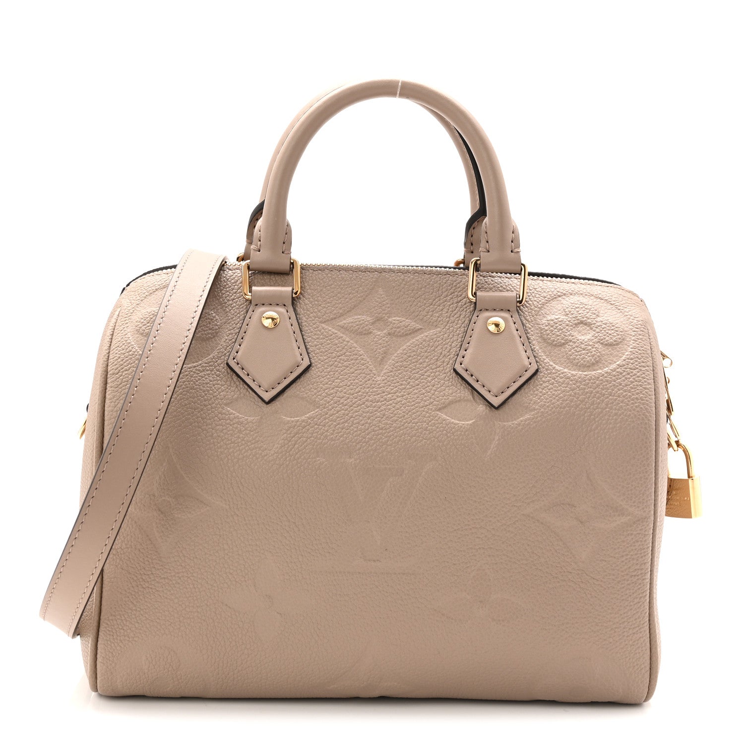 Louis Vuitton Empreinte Monogram Giant Speedy Bandouliere 25 Tourterelle 1 of 10