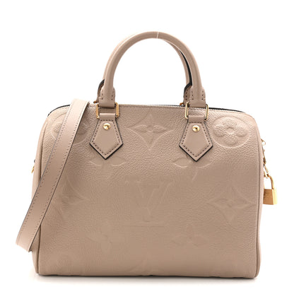 Louis Vuitton Empreinte Monogram Giant Speedy Bandouliere 25 Tourterelle 1 of 10