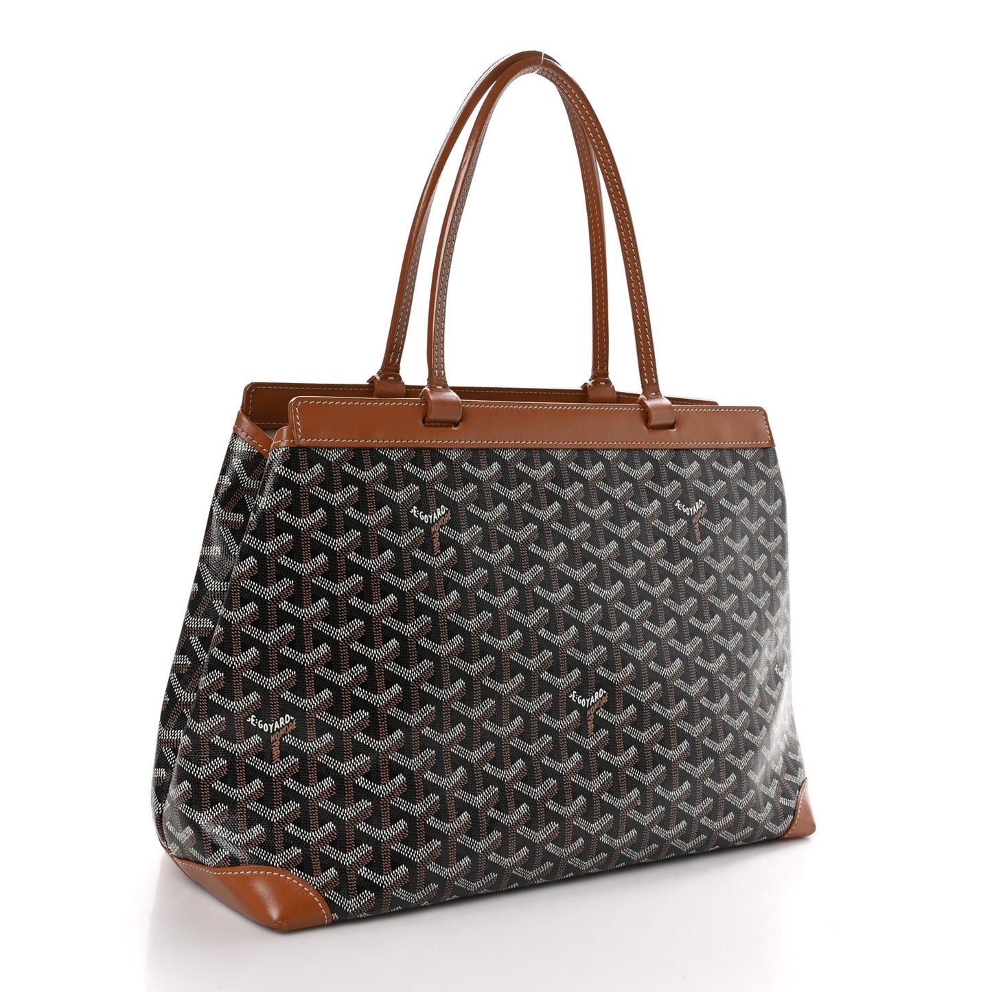 Goyardine Bellechasse Biaude Tote MM Black Gold