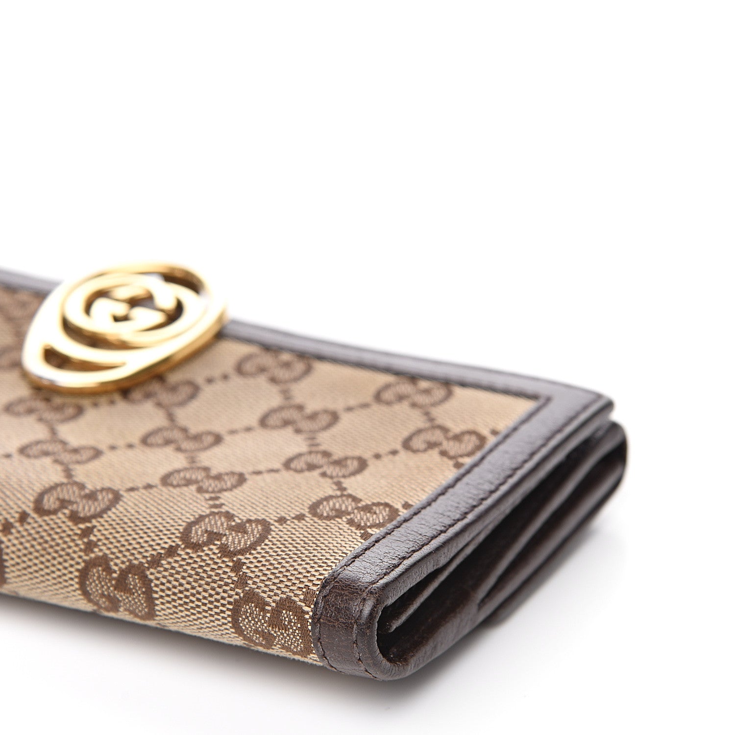 Gucci Monogram Interlocking GG Continental Wallet Dark Brown 10 of 10