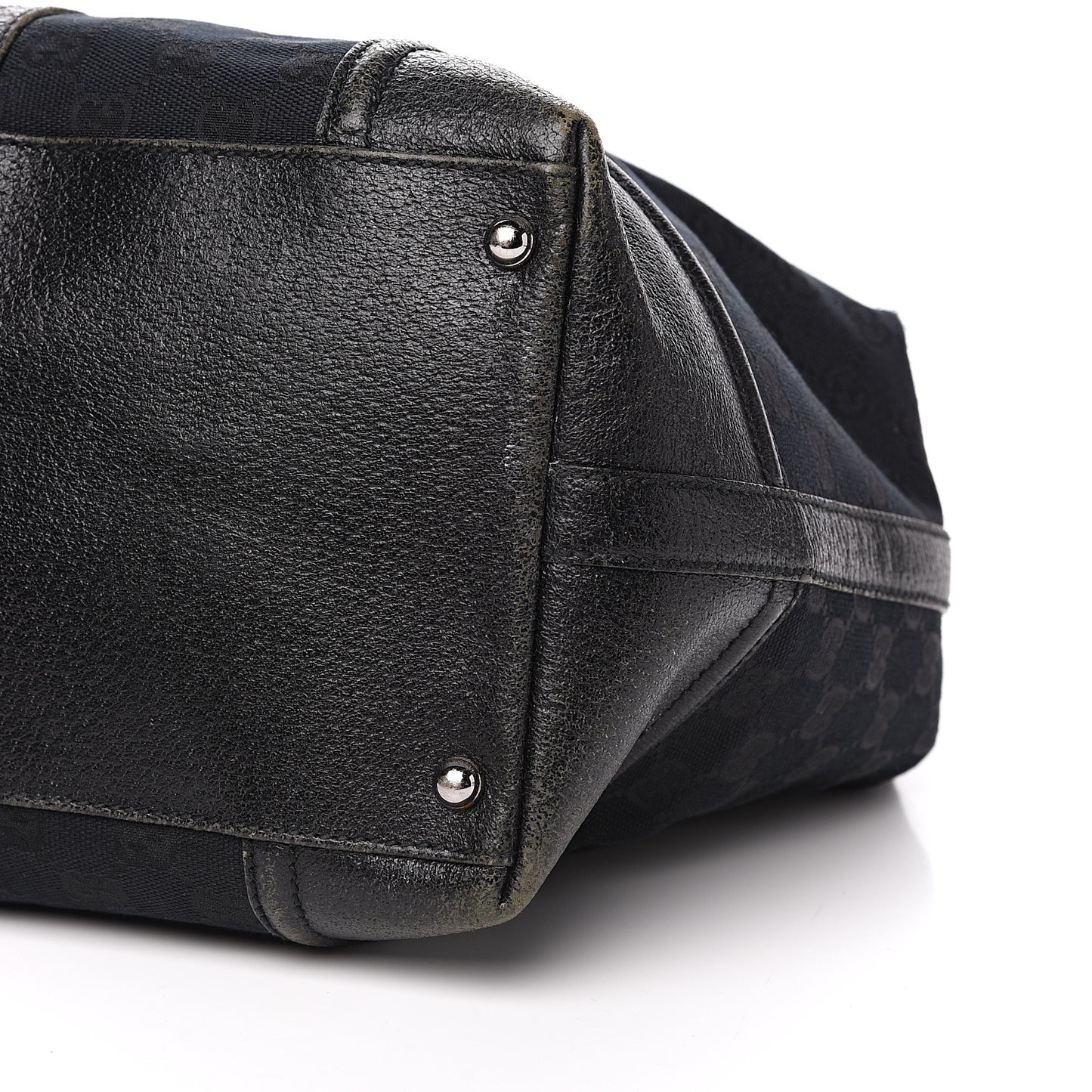 Monogram Web Large Treasure Boston Tote Black