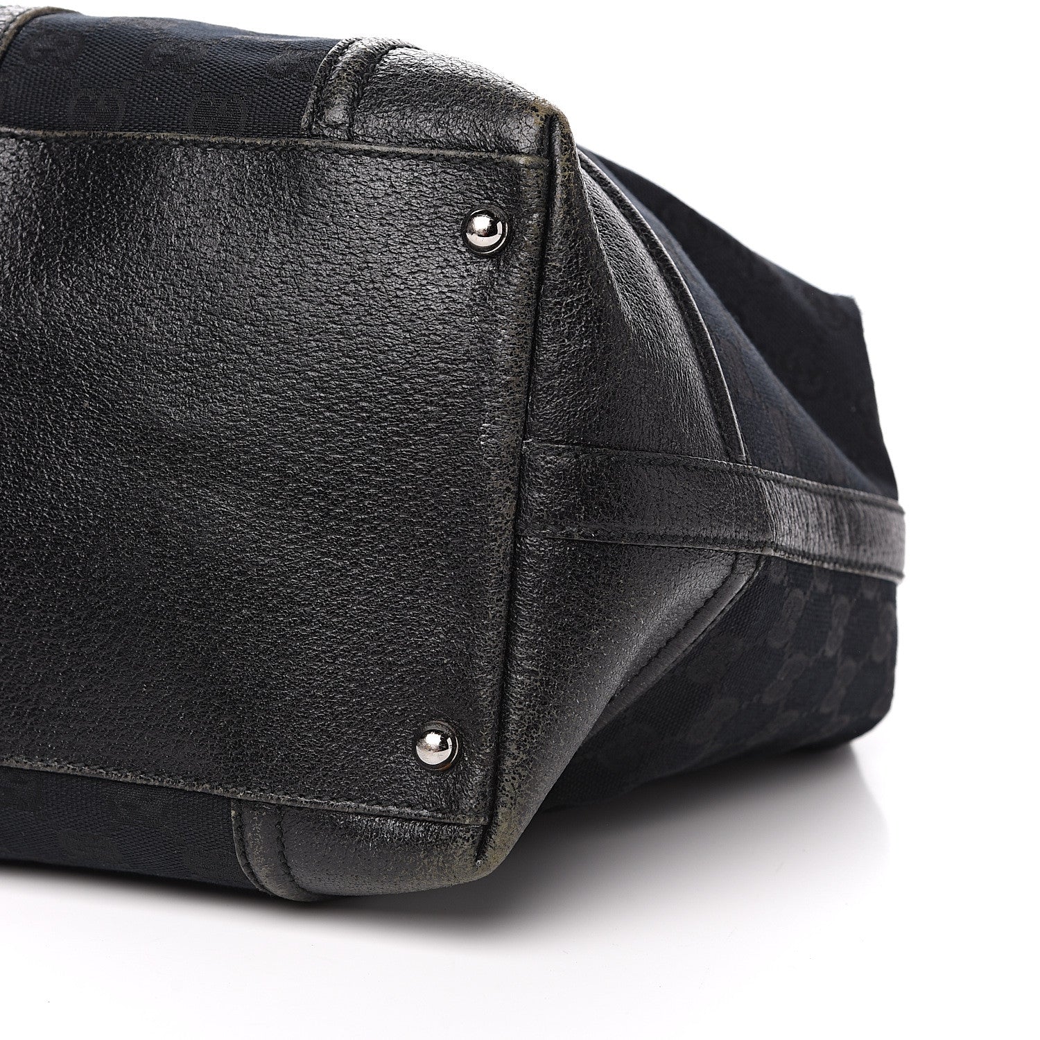 Gucci Monogram Web Large Treasure Boston Tote Black 12 of 25