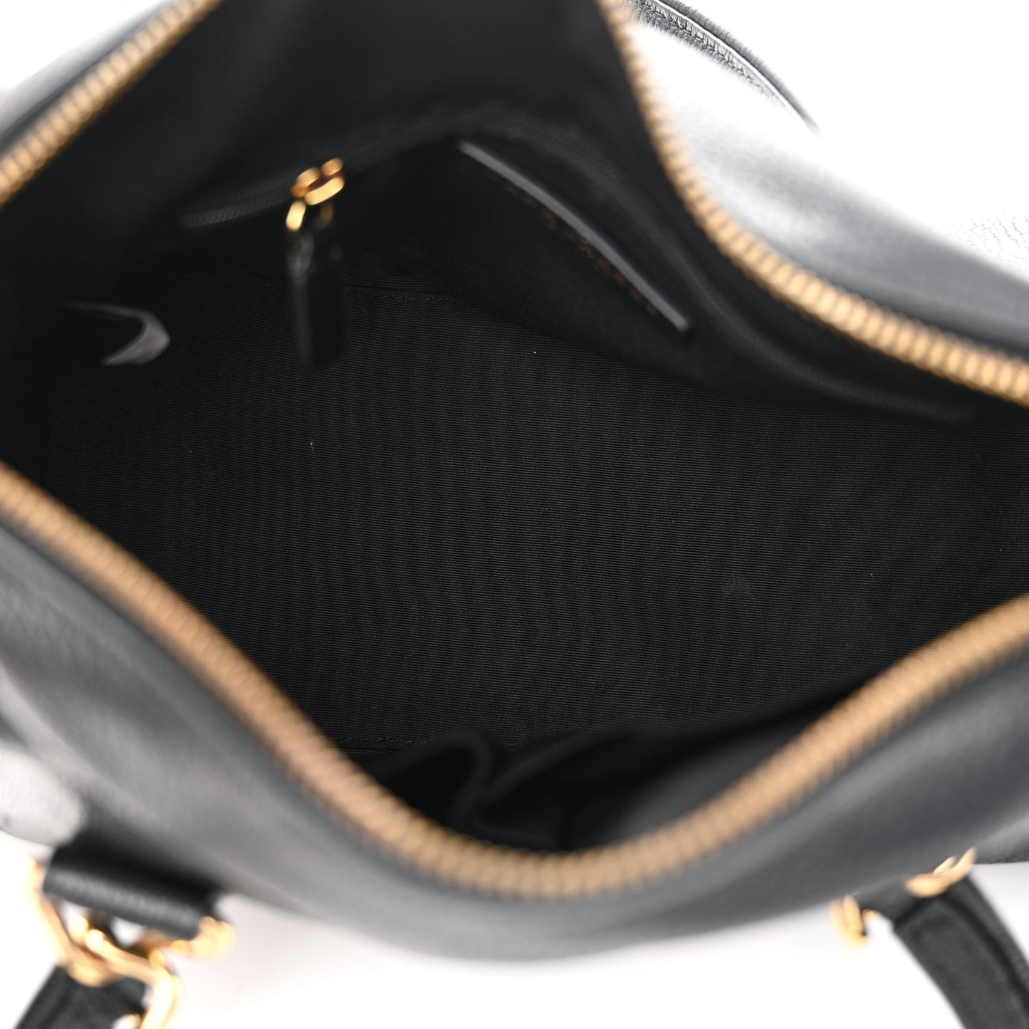 Pebbled Calfskin Wellington Satchel Black