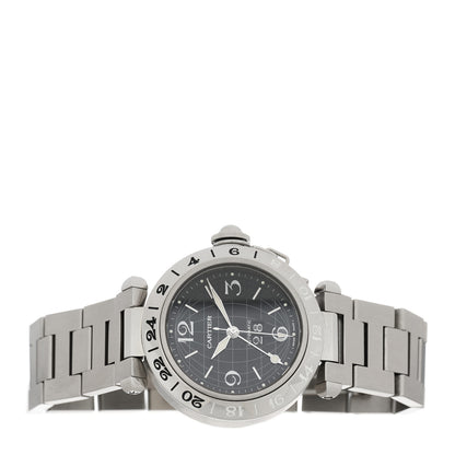 Cartier Stainless Steel 35mm Pasha C Big Date Automatic Watch Black 2 of 4