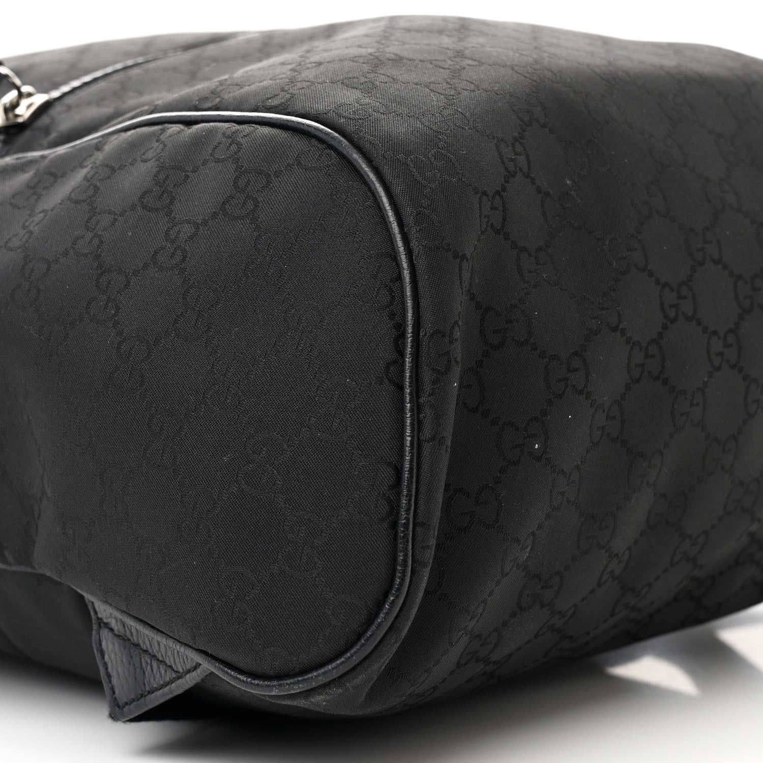 Gucci Nylon Monogram Slim Backpack Black 9 of 10