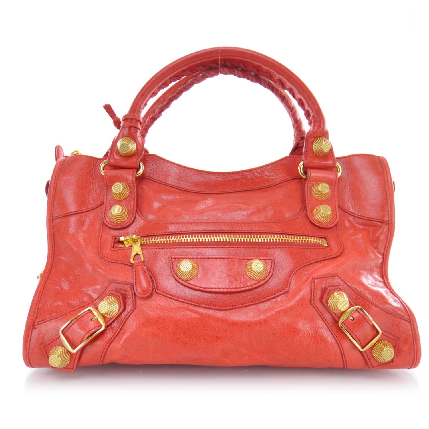 Balenciaga Agneau Giant 21 Gold Hardware CIty Vermillion 1 of 9