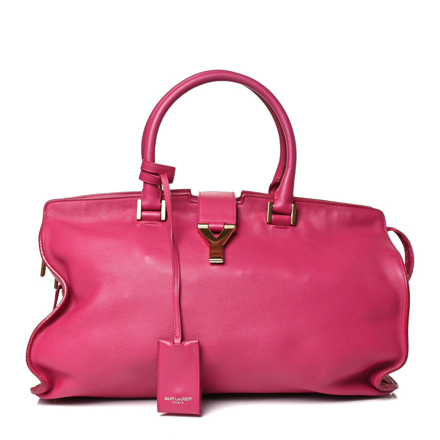 Saint Laurent Calfskin Medium Classic Y Cabas Fuchsia 1 of 34