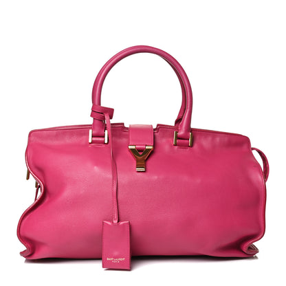 Saint Laurent Calfskin Medium Classic Y Cabas Fuchsia 2 of 34