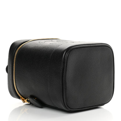 Chanel Caviar Vanity Cosmetic Case Black 4 of 10
