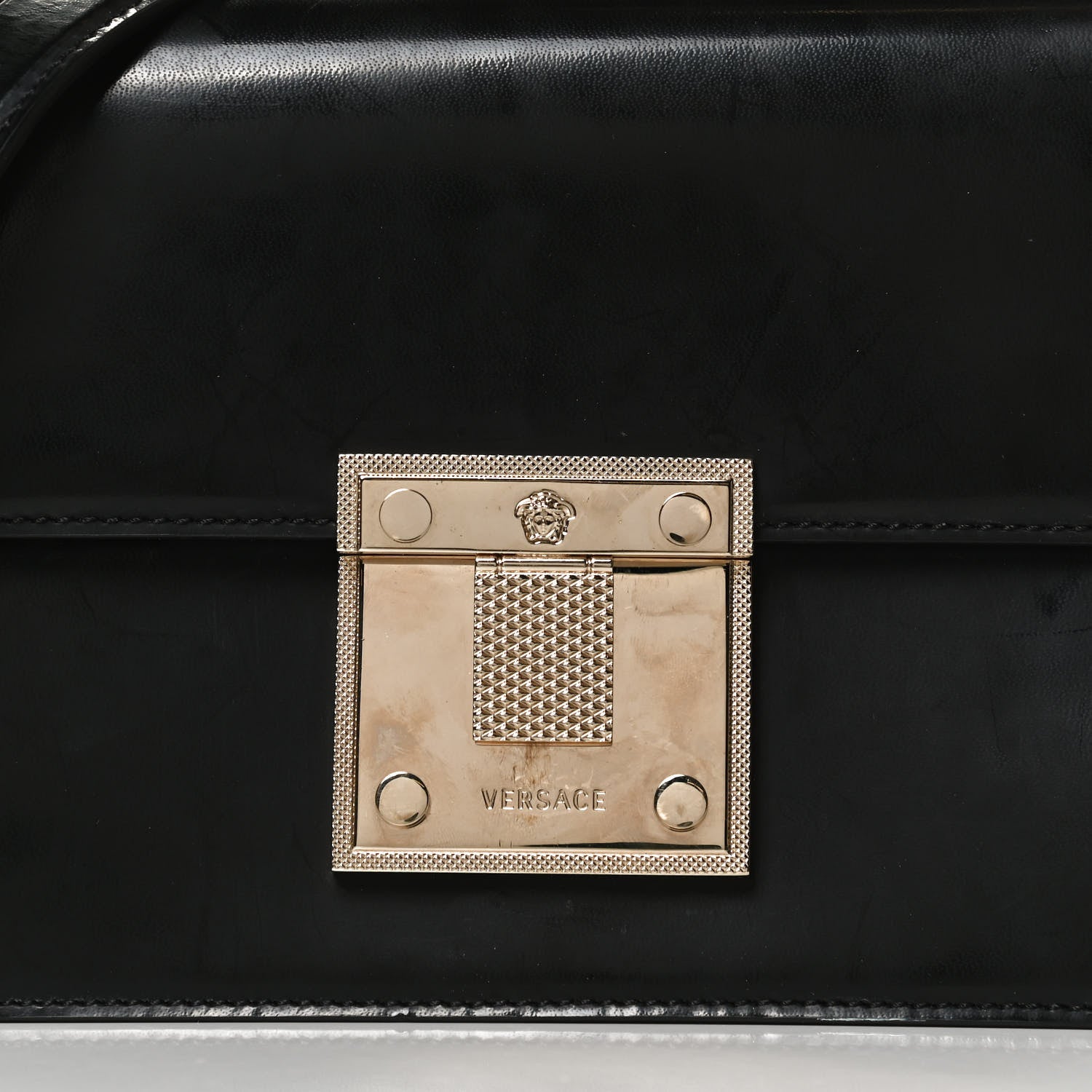Versace Nappa Large Diamante Flap Black 6 of 13