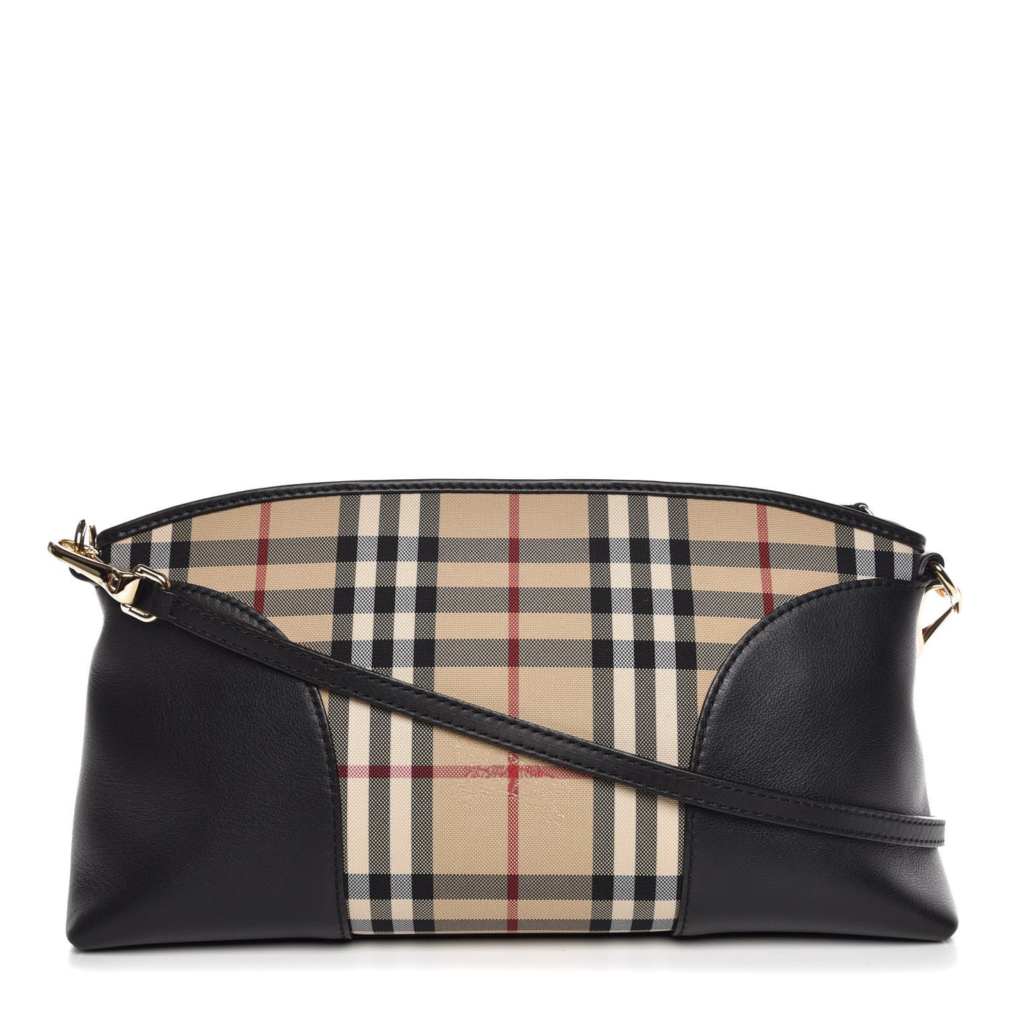 Horseferry Check Small Chichester Crossbody Clutch Bag Black