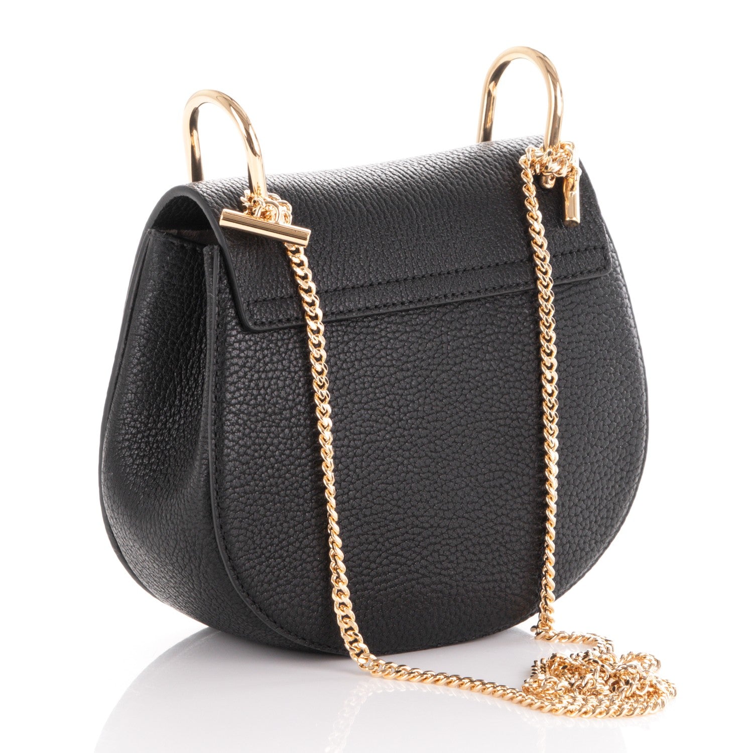 Chloe Grained Lambskin Mini Drew Shoulder Bag Black 3 of 6