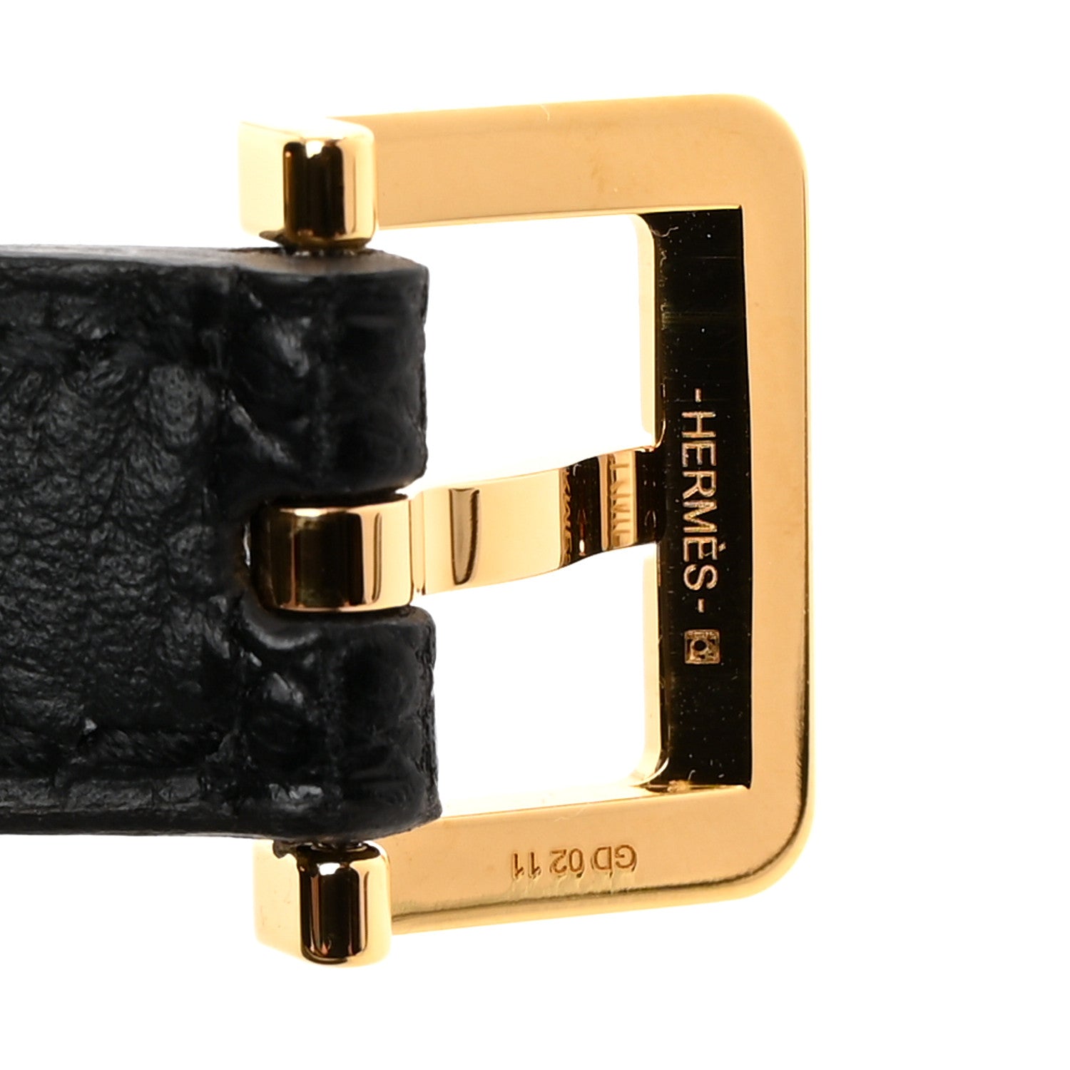Hermes Box Calfskin Lizard Pop H Trio 15 Belt 75 30 Black 5 of 9