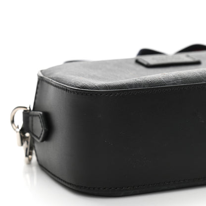 Gucci GG Supreme Monogram Web Shoulder Bag Black Grey 9 of 13