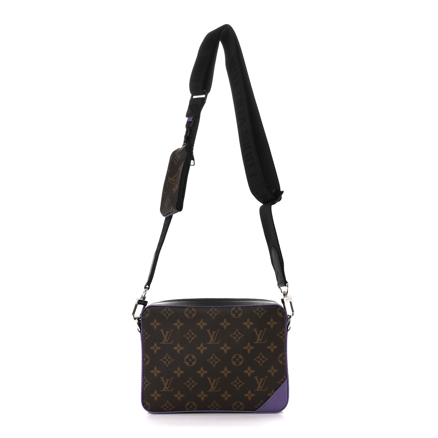 Louis Vuitton Monogram Macassar Trio Messenger Purple Purple 1 of 14