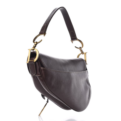 Christian Dior Calfskin Saddle Bag Brown 3 of 11