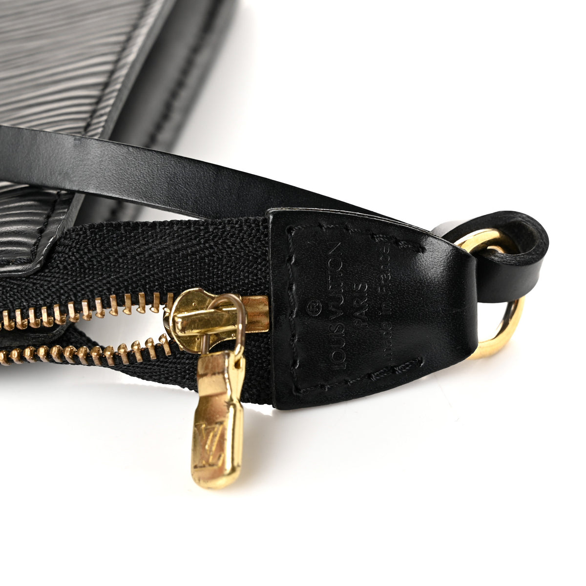 Louis Vuitton Epi Pochette Accessories 24 Black 6 of 10