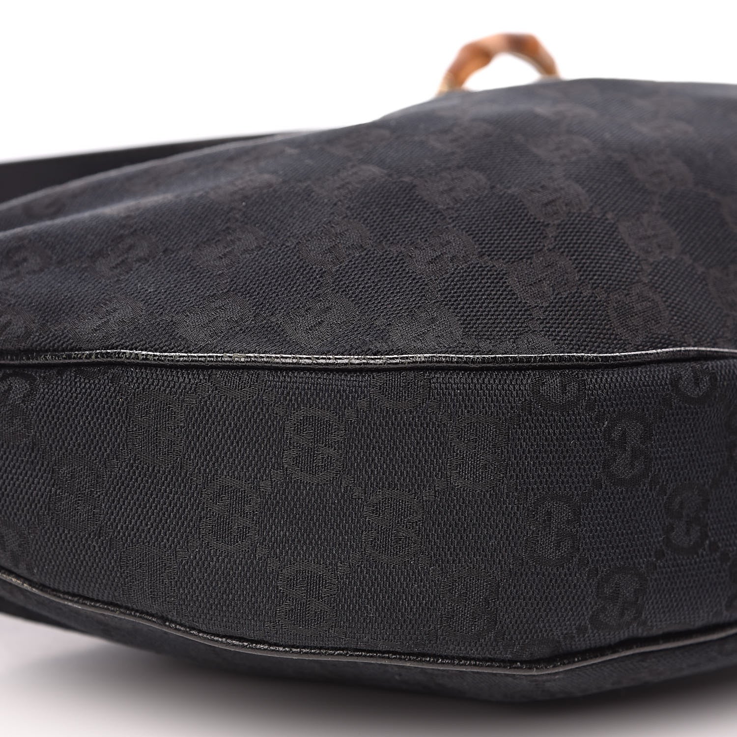 Gucci Monogram Bamboo Ring Hobo Black 8 of 13